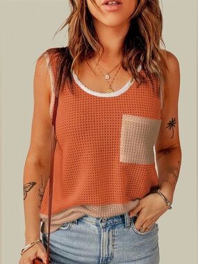 🐹 Dokotoo Amazon Waffle Tank Top Bohemian Festival Large